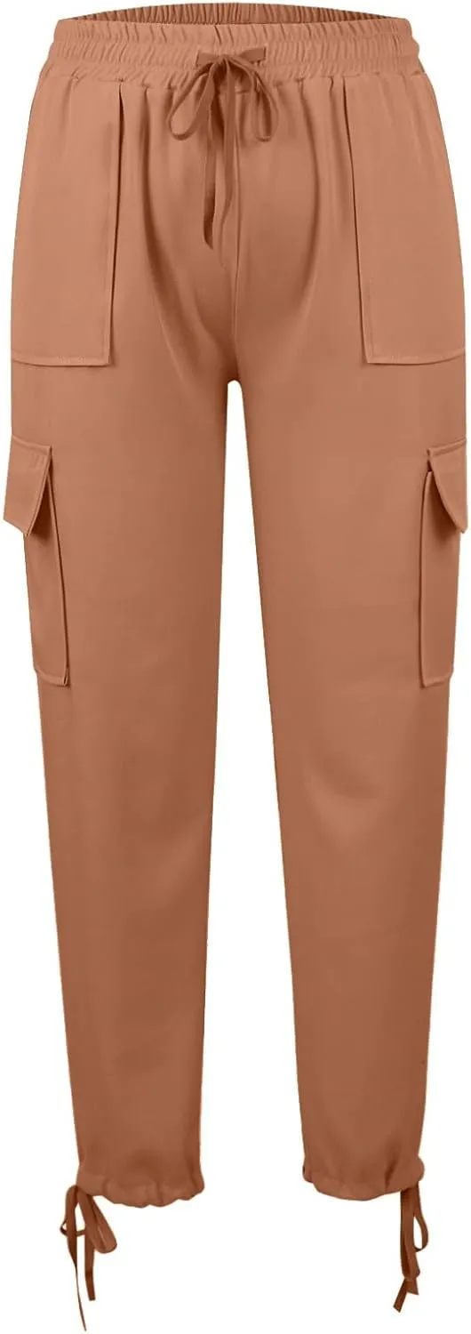 Women Baggy Sweatpants for Girls Teen high Waisted y2k Workout Joggers 2024 Cargo Pants Drawstring Bottoms Lounge