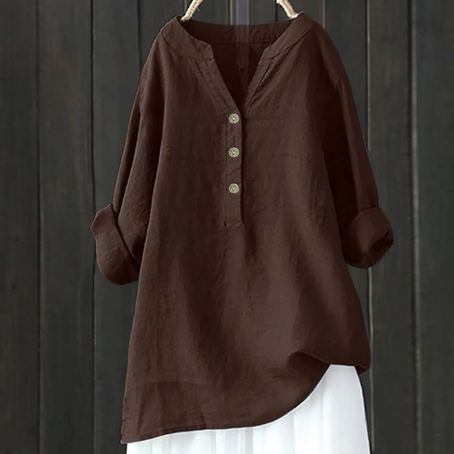 Women Linen Shirts V-Neck Button Blouses Embroidery 2025 Summer Tshirt Short Sleeve Loose T Shirts