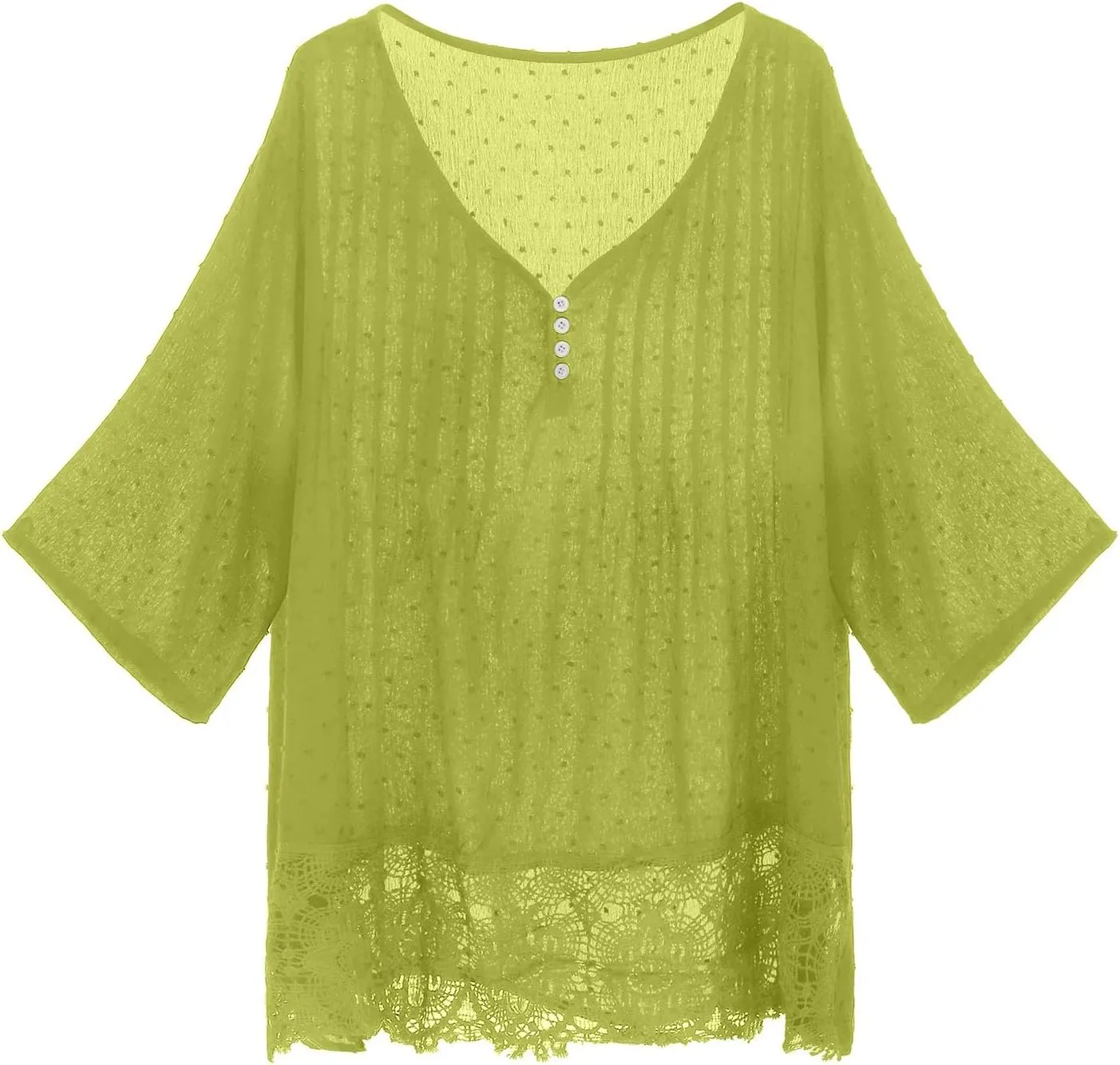 Women Linen Shirts V-Neck Buttons Blouses Floral Comfy Tee Tops Long Sleeve Loose Tunic Tops