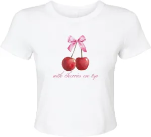 Women Y2k Short Sleeve Baby Tees Cute Graphic Print Slim Fit T Shirts Vintage Aesthetic Crop Top Tees