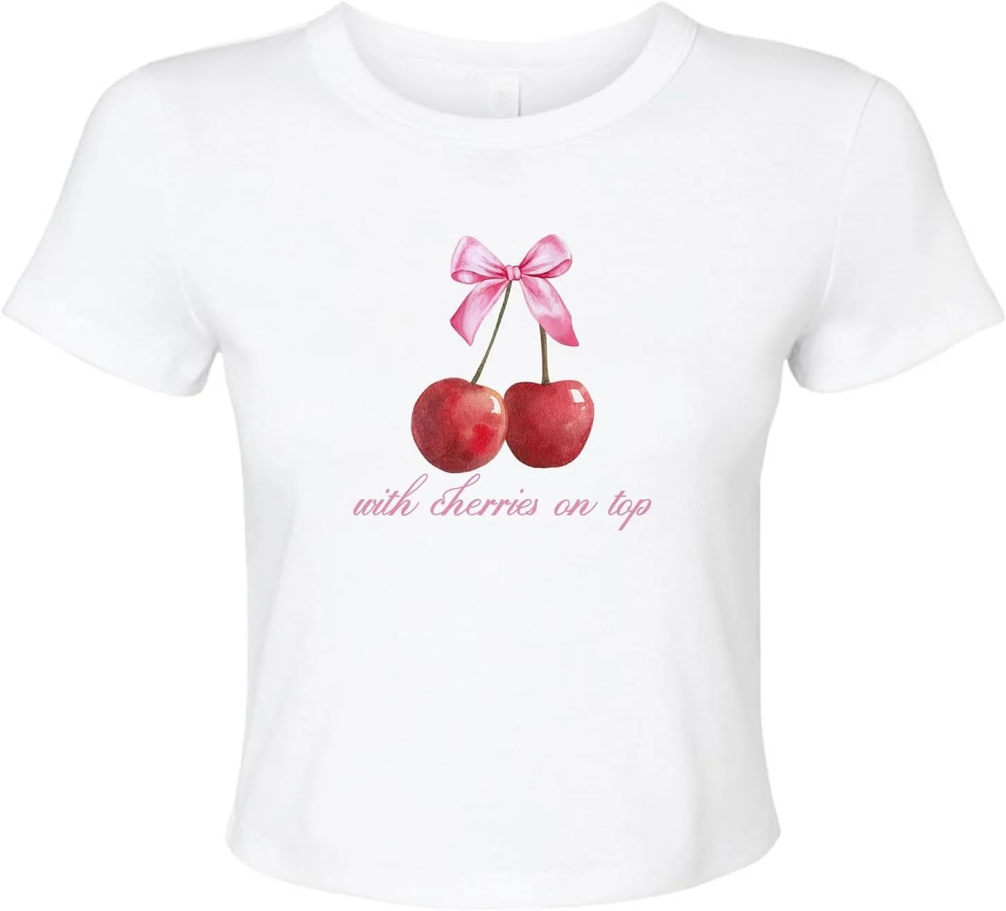 Women Y2k Short Sleeve Baby Tees Cute Graphic Print Slim Fit T Shirts Vintage Aesthetic Crop Top Tees