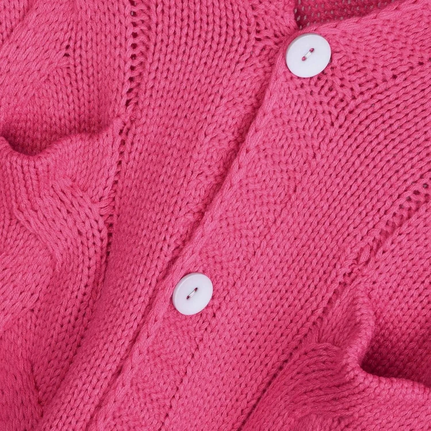 Womens 2024 Long Sleeve Cable Knit Long Cardigan Open Front Button Sweaters Fall Winter Chunky Overcaot with Pockets
