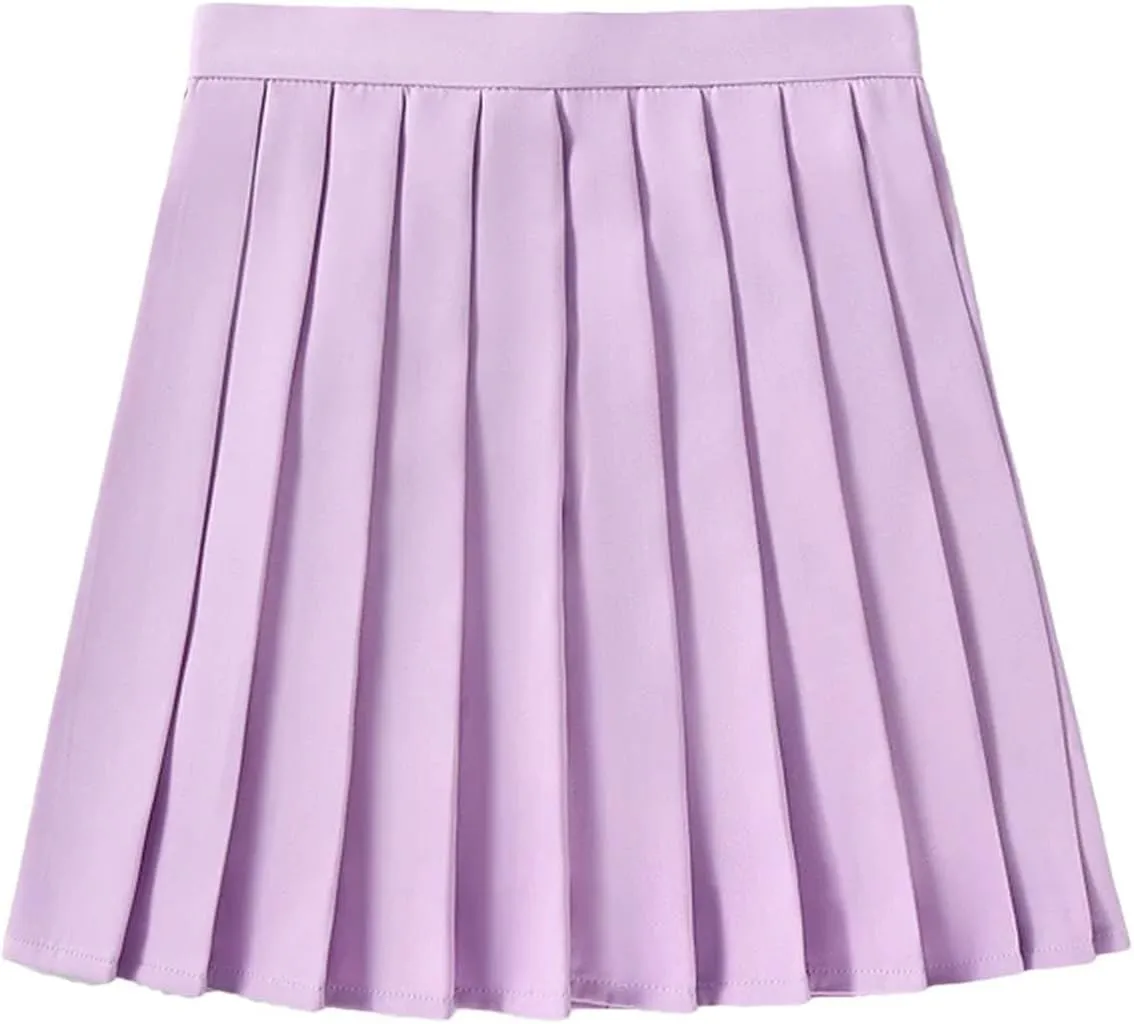 Women's A-Line High Waist Skirt Summer Pleated Mini Skirts for Women Sports Running Pencil Skirts