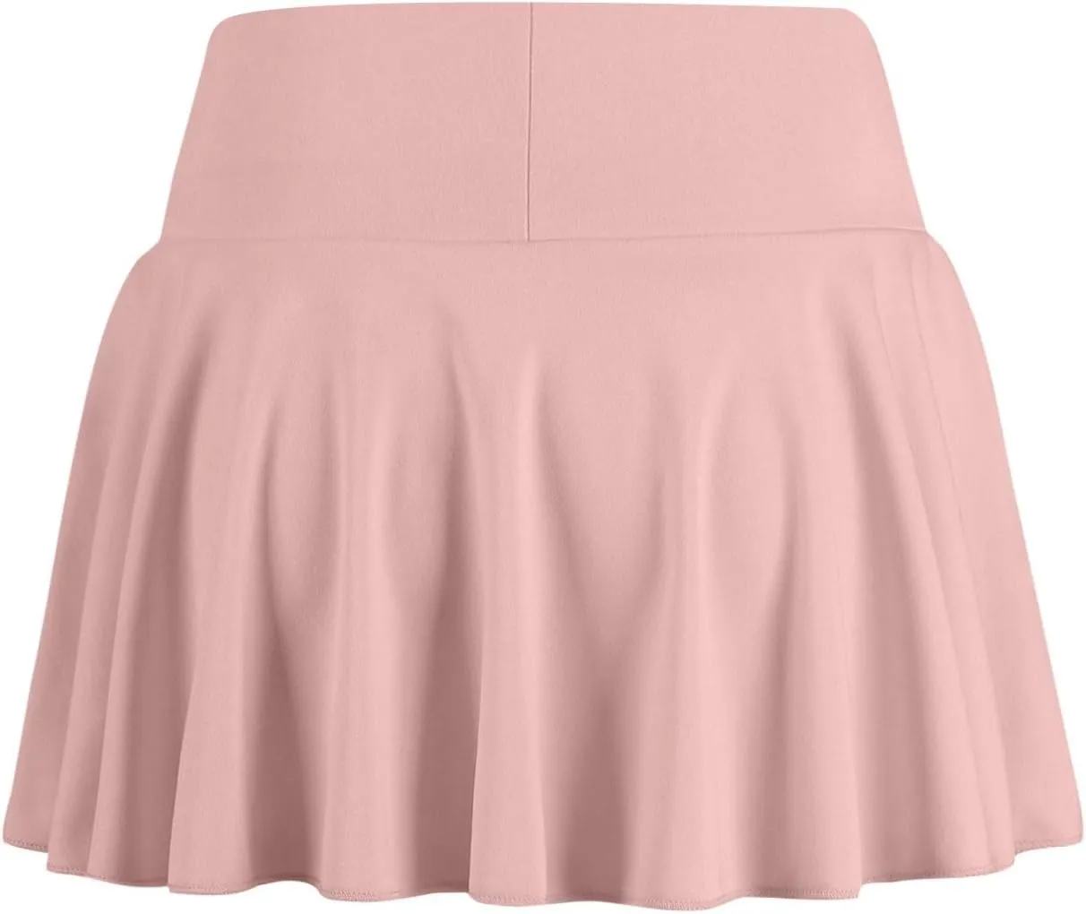 Women's Basic Versatile Stretchy high Waist Flared Smocked Mini Skort Skirt 2025, S-2XL