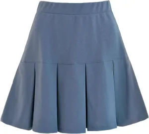 Women's High Waist Pleated Skirt Summer Casual A-Line Skirts Plaid Tennis Mini Skirts