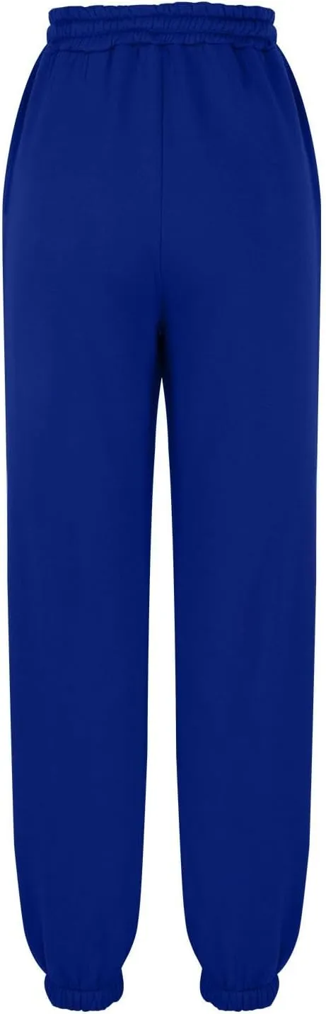 Women's High Waisted Sweatpants Workout Active Joggers Pants Baggy Lounge Cinch Bottoms Drawstring Trousers Pockets