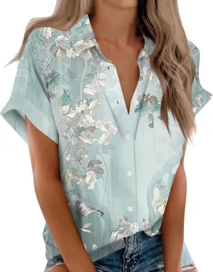 Womens Linen Tops Linen Tops for Women Solid Color Sleeve Collar Casual Shirt Shirt Long Sleeve Black