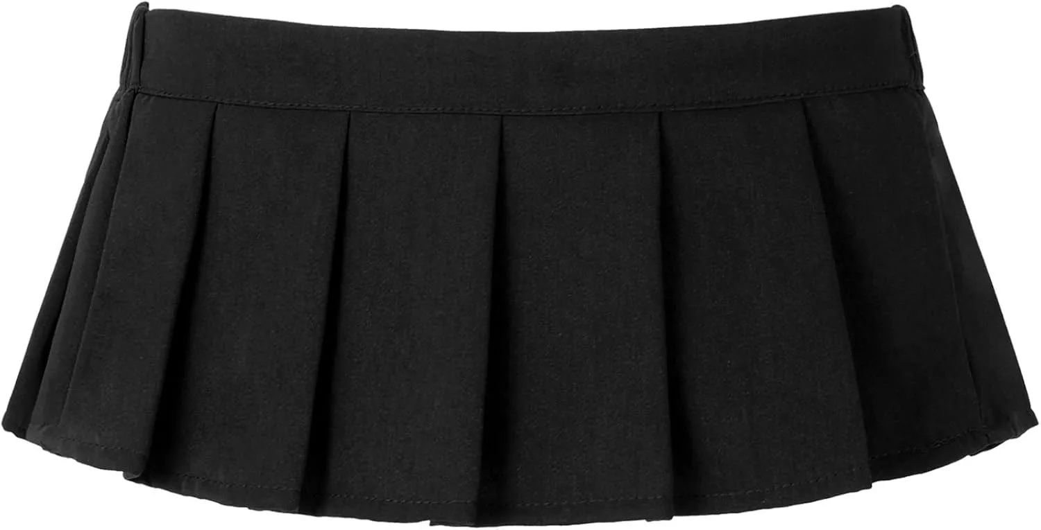 Women's Lingerie Role Play Pleated Costume Mini Skirt Schoolgirl Japanese Anime Outifts