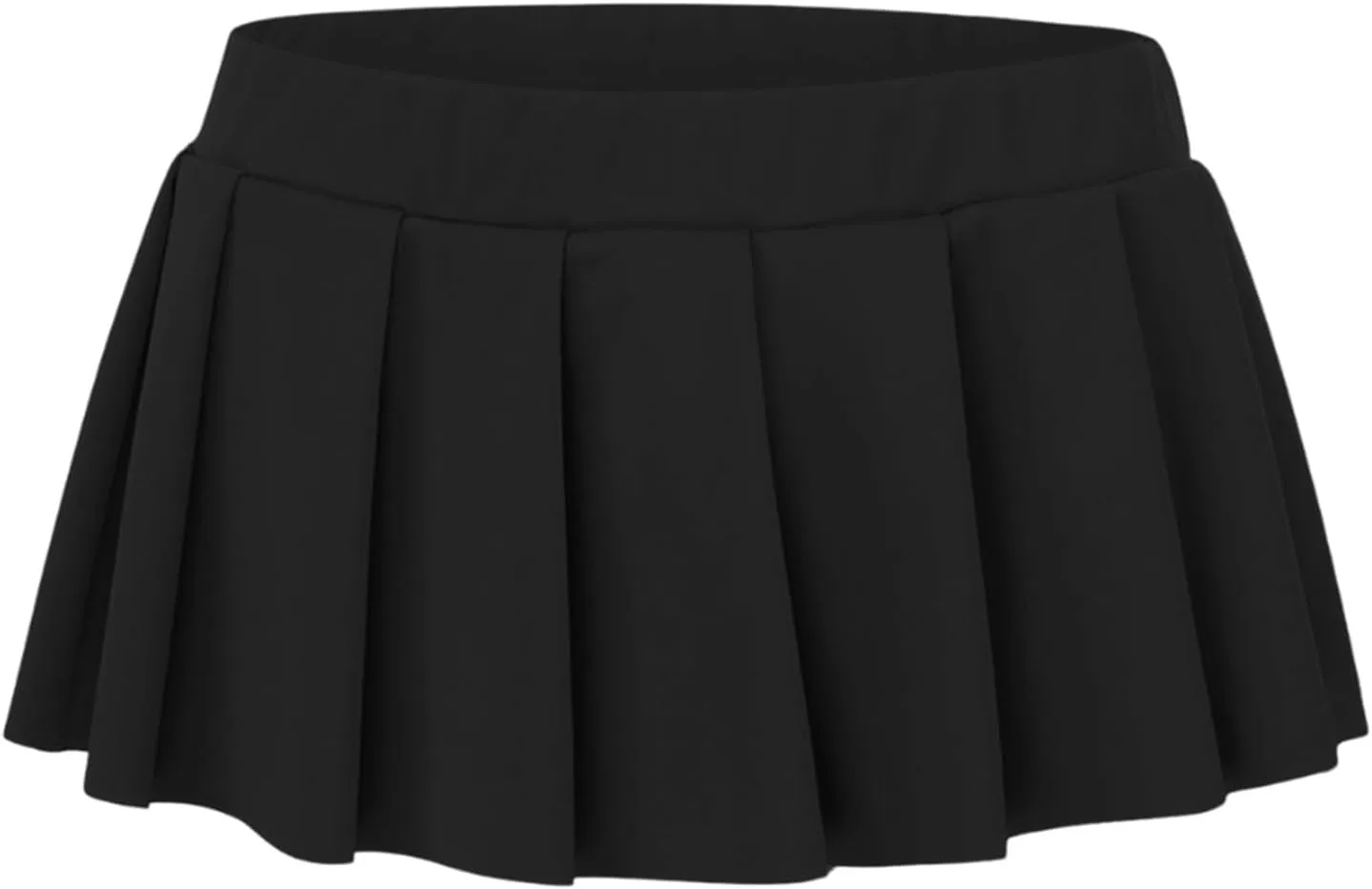 Women's Mini Pleated Skirts Sexy Club High Wiast Stretchy Tennis Skater A-line Skirt Sexy Pleated Mini Skirt