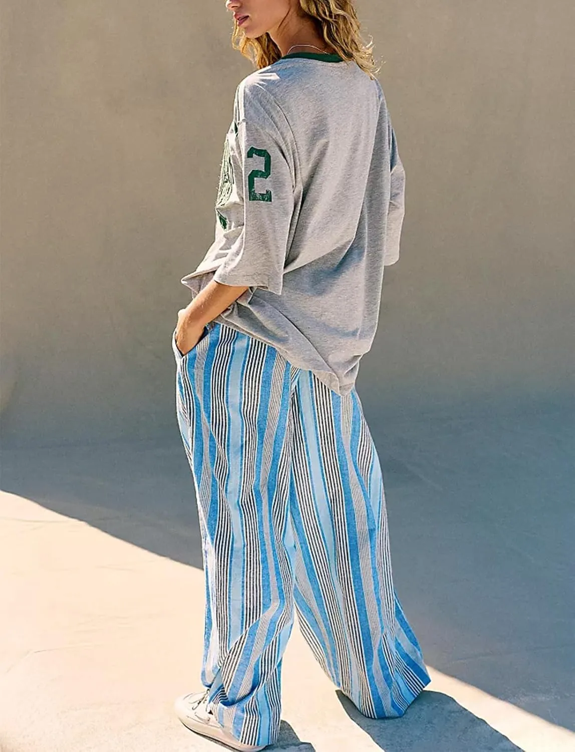 Womens Oversized Tshirt Graphic Tees Crew Neck Summer Short Sleeve Shirts Funny Letter Printed Loose Fit Y2k Trendy Tops