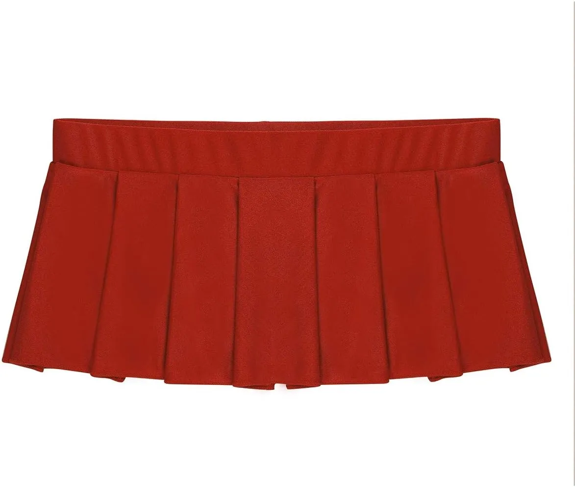 Women's Sexy Schoolgirl Lingerie Mini Skirt School Uniforms Pleated Skirt Cosplay Costumes