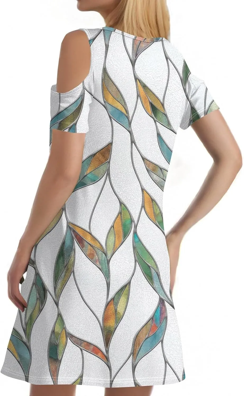 Women's Summer Casual Trendy Sleeveless Halter Striped Polka Dot Floral Print Midi Dress 2025 with Pockets, S-3XL