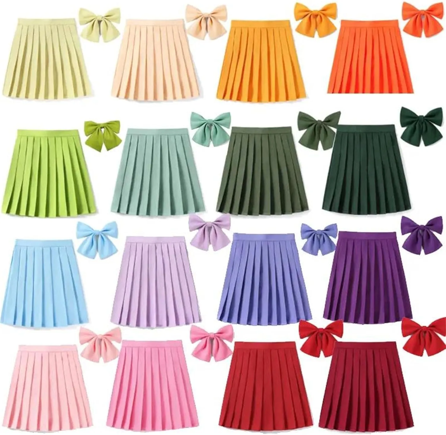 Women's Summer Skirts for Women A-Line Pleated Skirt High Waist High Slit Sexy Mini Skirt
