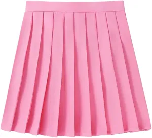 Women's Summer Skirts for Women A-Line Pleated Skirt High Waist High Slit Sexy Mini Skirt