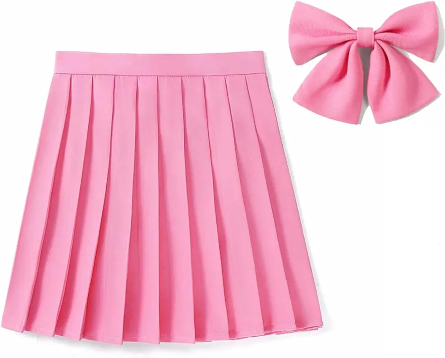 Women's Summer Skirts for Women A-Line Pleated Skirt High Waist High Slit Sexy Mini Skirt