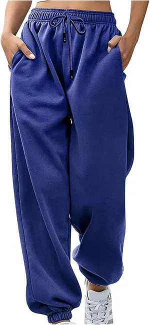Women's Sweatpants High Waisted Sweat Pants Workout Active Joggers Pant Baggy Lounge Bottoms Baggy Y2k Lounge Trousers