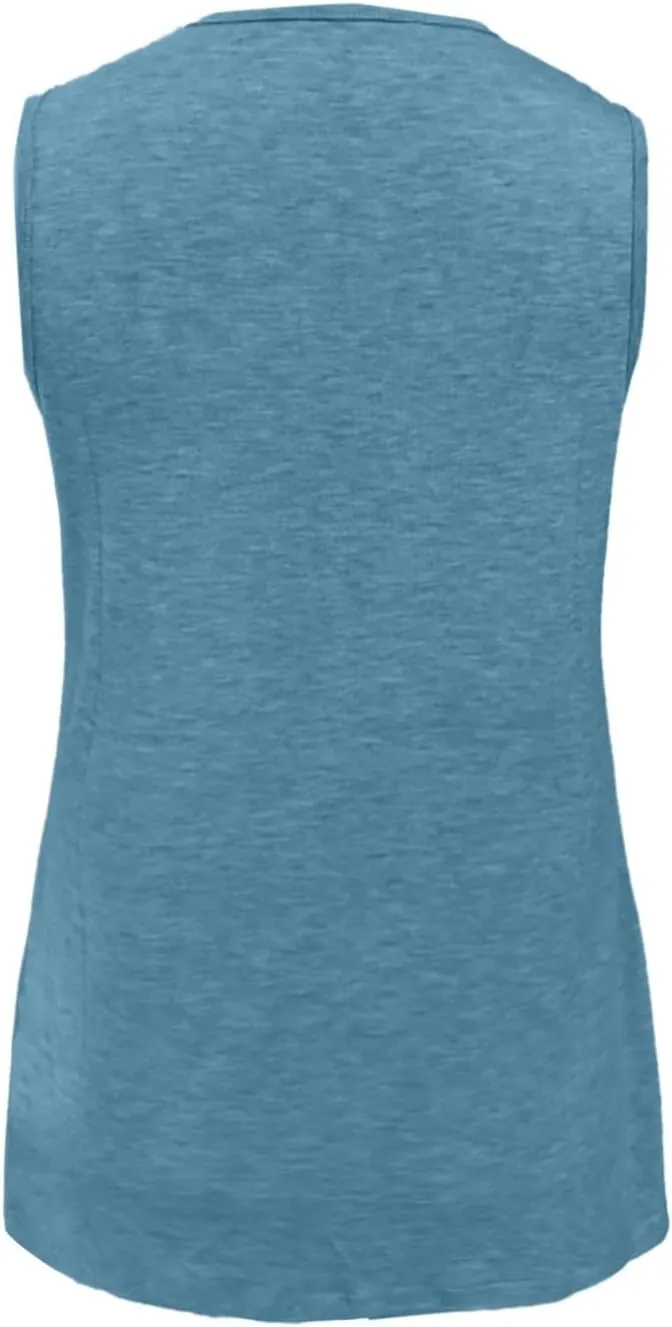 Womens Tank Tops 2025 Sleeveless Summer Vacation Beach Tee Shirt Loose Fit Casual T-Shirt