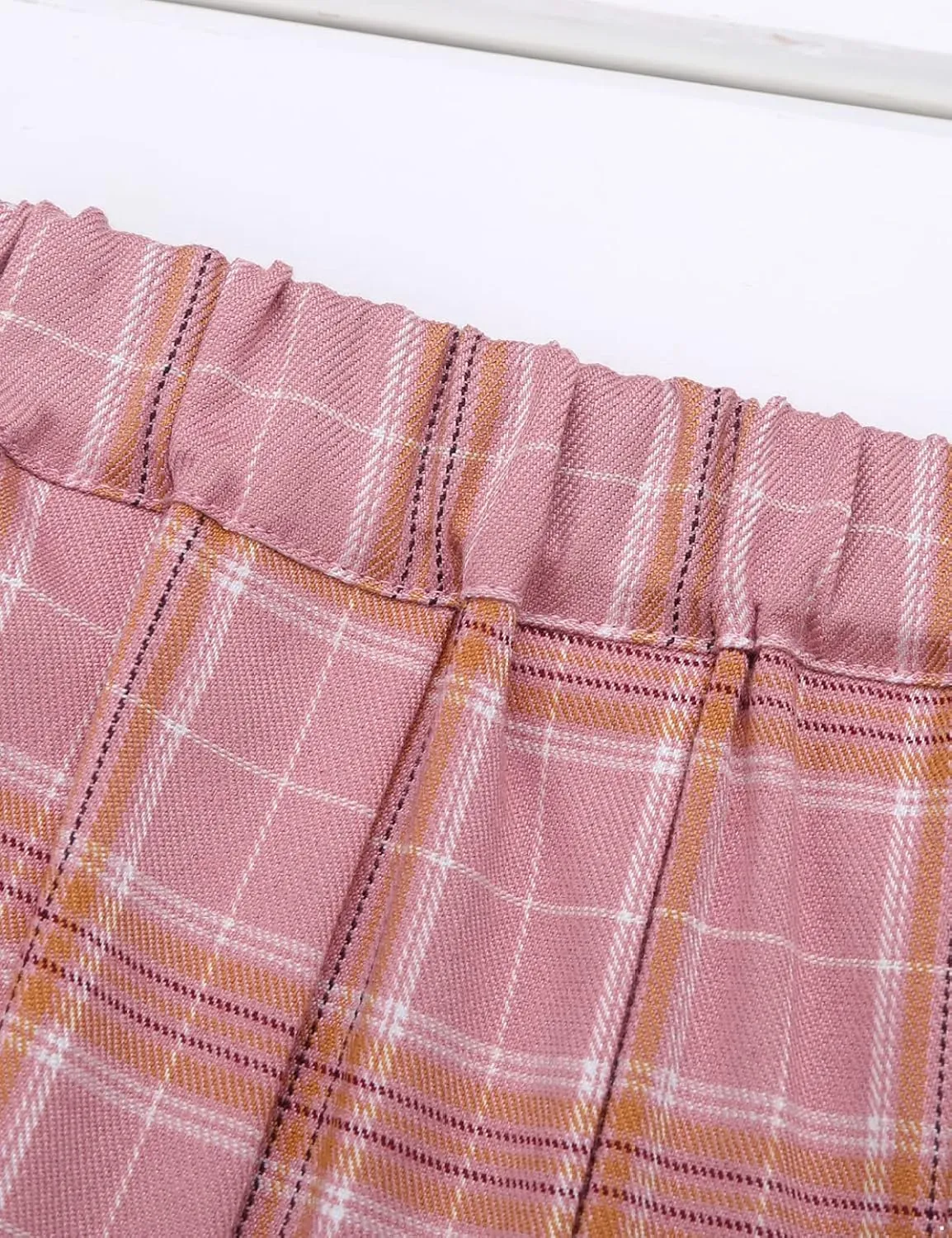 Yartina Women Sexy Schoolgirl Plaid Mini Skirt Role Play Pleated Short Dress Lingeries Nightwear