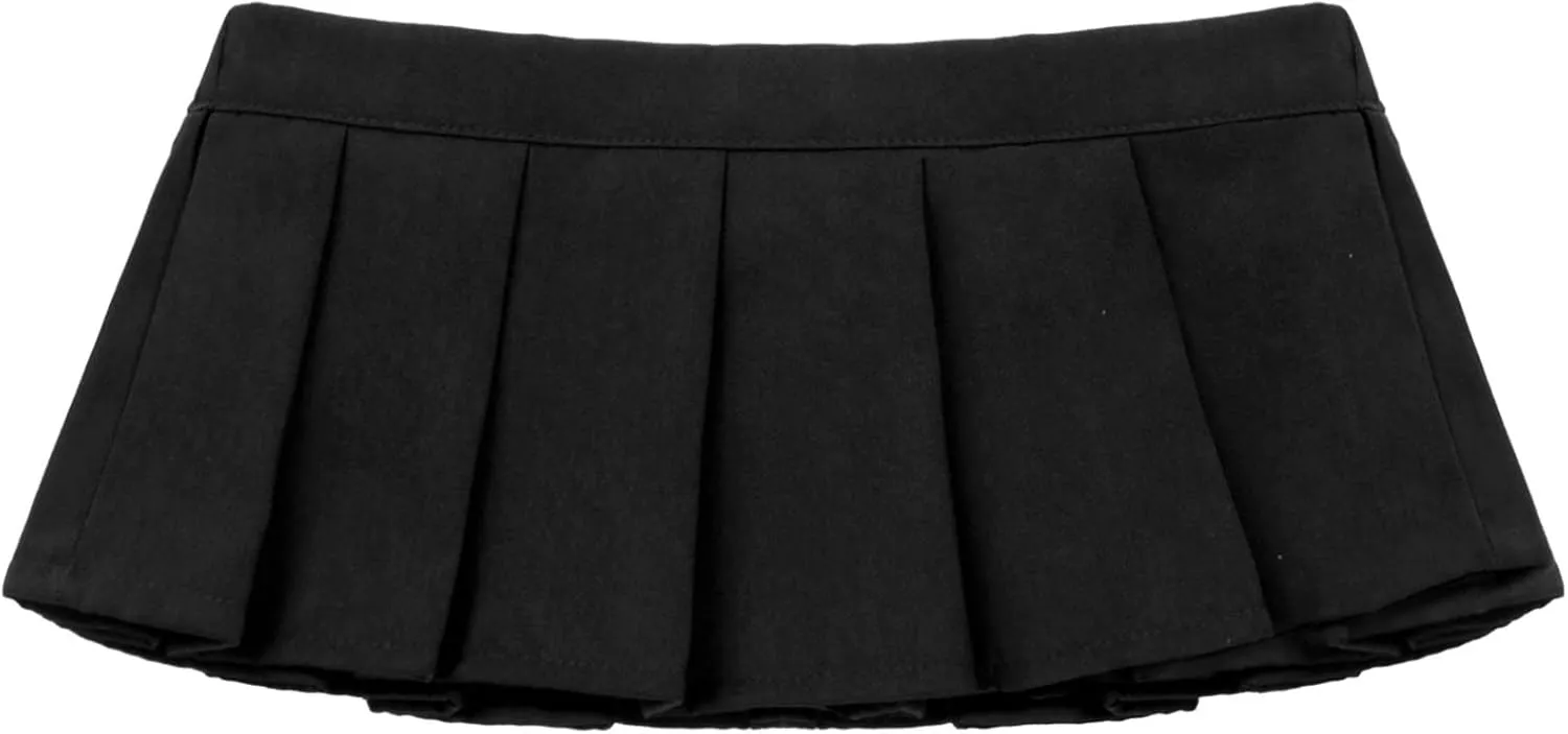 YiZYiF Women's Plaid Schoolgirl Short Skirt Bodycon Club Lingerie Pleated Mini Dress