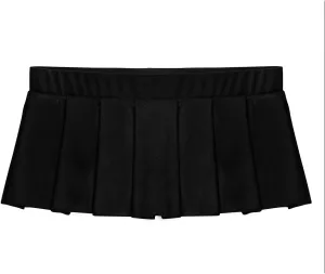 YiZYiF Women's School Girl Uniform Pleated Mini Skirt Cosplay Lingerie Dress