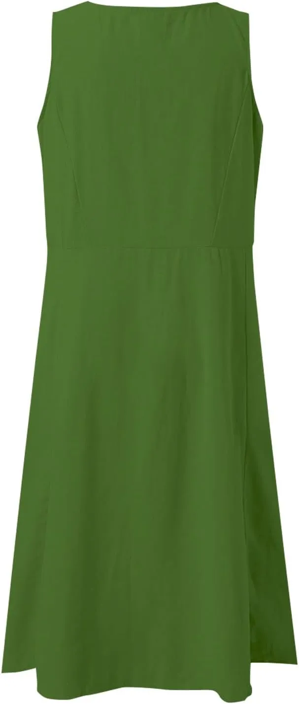 ZYXTIM Women's Summer Casual Tank Midi Dress with Pockets Plus Size Loose Fit Comfy T Shirt Dresses Flowy Beach Sundresses
